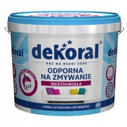 Dekoral biała farba odporna na zmywanie 10L