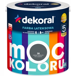 Farba lateksowa MOC KOLORU 2,5L ciemny popielaty