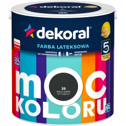 Farba lateksowa MOC KOLORU 2,5L mała czarna