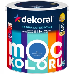 Farba lateksowa MOC KOLORU 2,5L niebieski klejnot