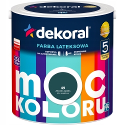 Farba lateksowa MOC KOLORU 2,5L zielona głębia