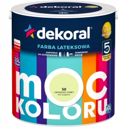 Farba lateksowa MOC KOLORU 2,5L limonkowy sorbet