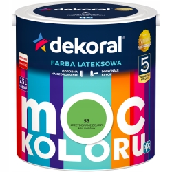 Farba lateks MOC KOLORU 2,5L zdecydowanie zielony