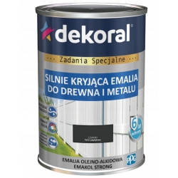 Dekoral emalia Emakol Strong 0.9L CZARNY