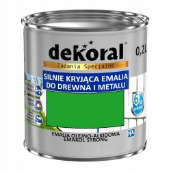 Dekoral emalia Emakol Strong 0.2L ZIELONO-ŻÓŁTY