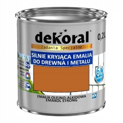 Dekoral emalia Emakol Strong 0.2L ORZECH JASNY