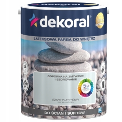 Dekoral Akrylit W SZARY PLATYNOWY 5L
