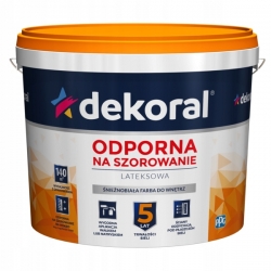 Dekoral Akrylit W biała farba lateksowa 5L