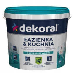 Dekoral ŁAZIENKA KUCHNIA biała farba lateksowa 5L