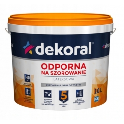 Dekoral Akrylit W biała farba lateksowa 10L